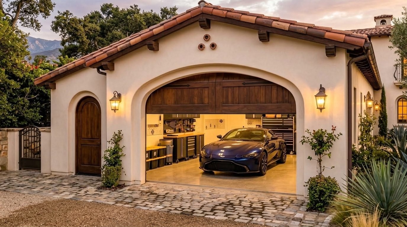 Mason Garage Door Service Overhead Garage Door Gliding Open in Needham, MA